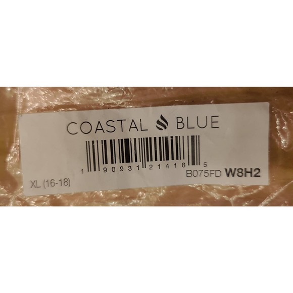 Coastal Blue Women Swimsuit Empire Waist Swimsuit NWT Sz XL - Picture 4 of 4